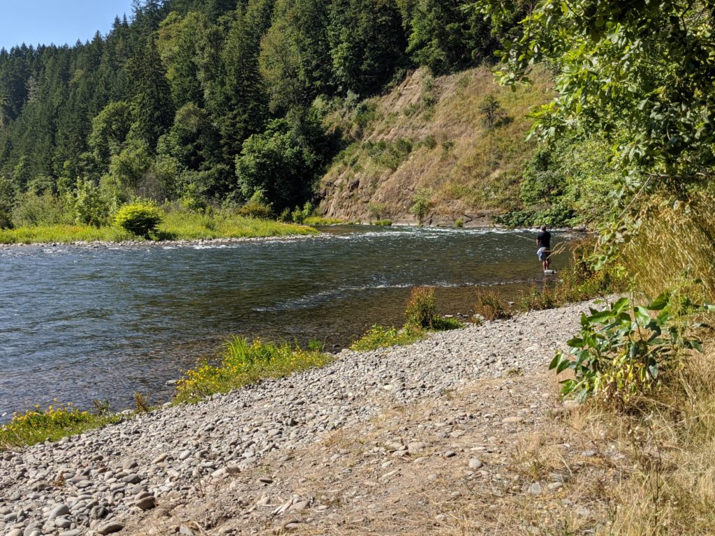 Fishing before fire